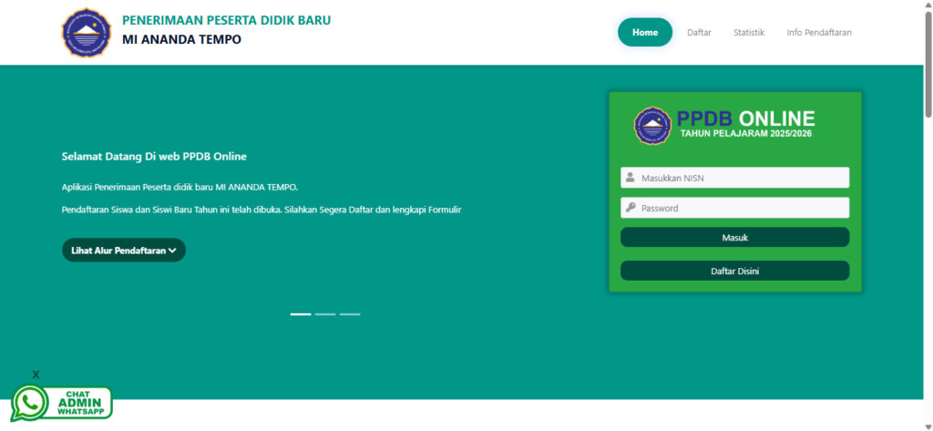 PENERIMAAN PESERTA DIDIK BARU TAHUN PELAJARAN 2025/2026